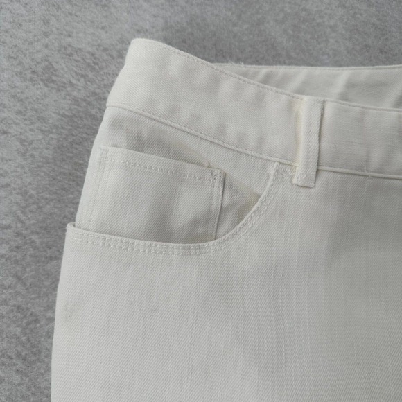 Coldwater Creek Jeans Womens 16 White Natural Fit Straight Leg Stretch Everyday - Picture 7 of 13